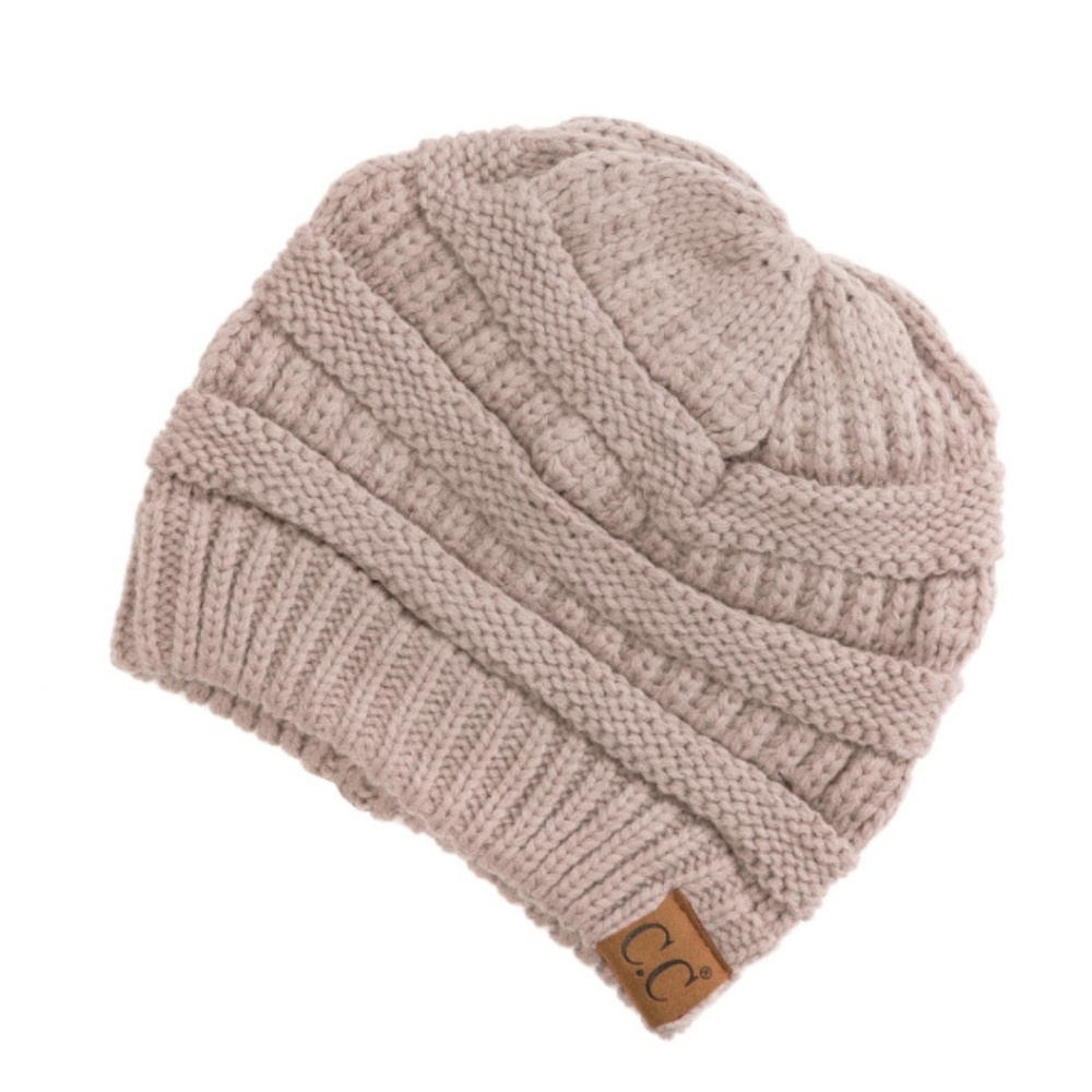 Solid Beige Beanie